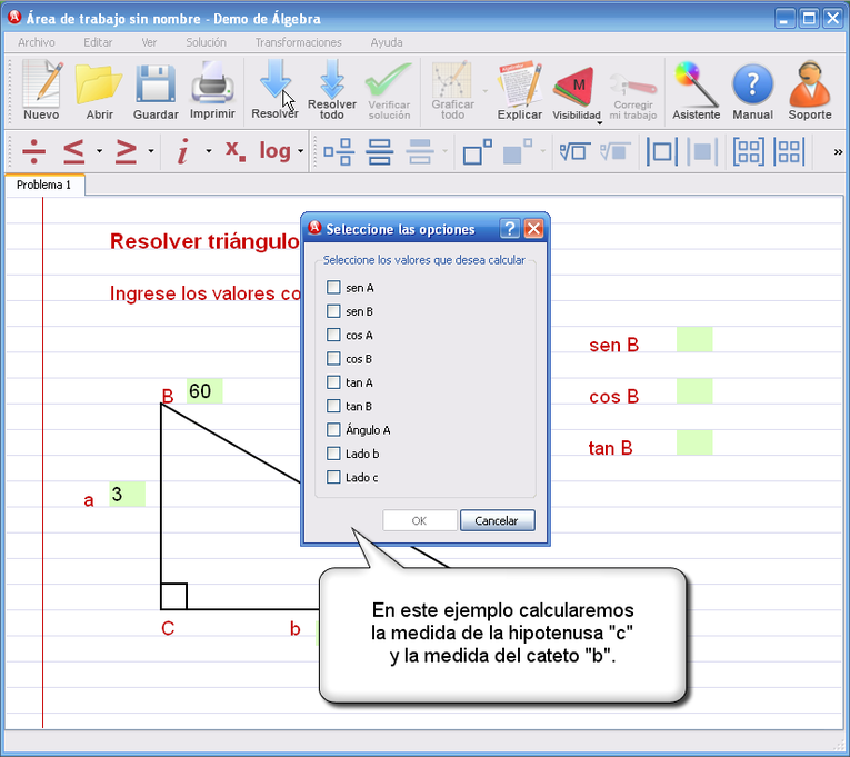 Imagen 1 para el tutorial en TrigonometrÃ­a bÃ¡sica