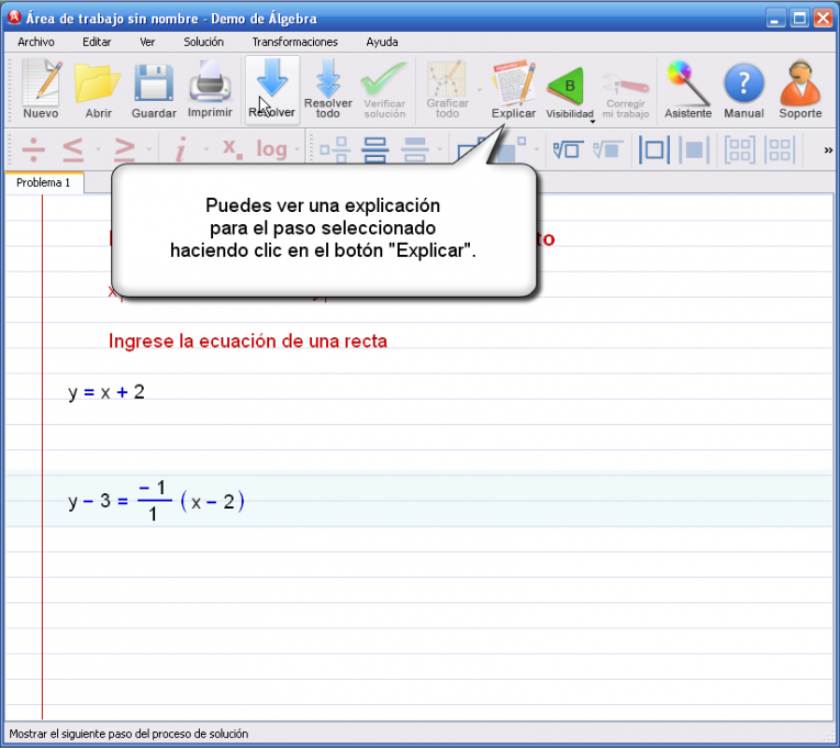 Imagen 2 para el tutorial en EcuaciÃ³n de la recta perpendicular