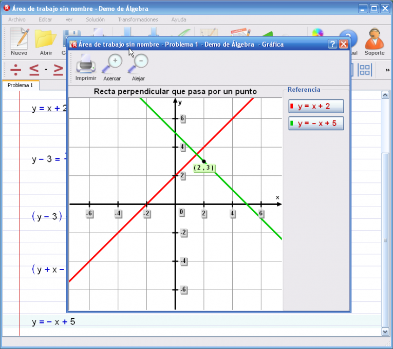 Imagen 5 para el tutorial en EcuaciÃ³n de la recta perpendicular