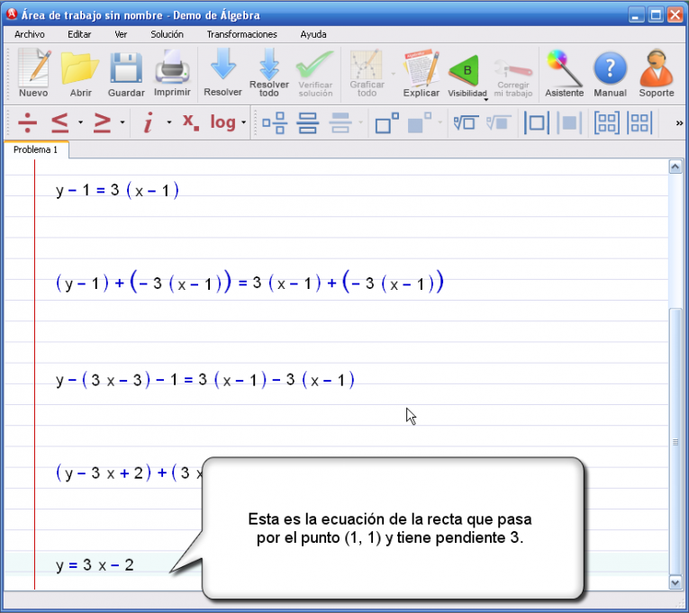 Imagen 4 para el tutorial en EcuaciÃ³n punto-pendiente de la recta