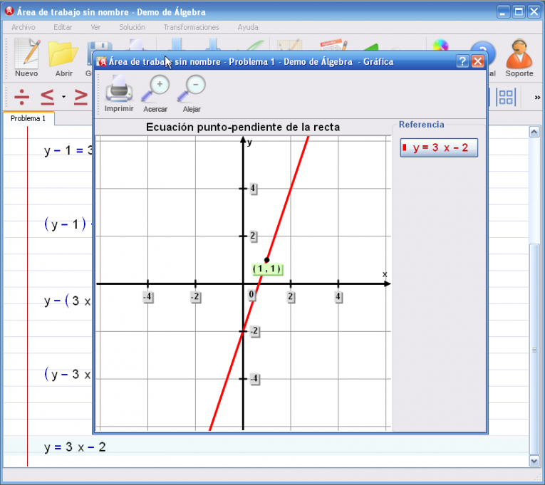 Imagen 6 para el tutorial en EcuaciÃ³n punto-pendiente de la recta