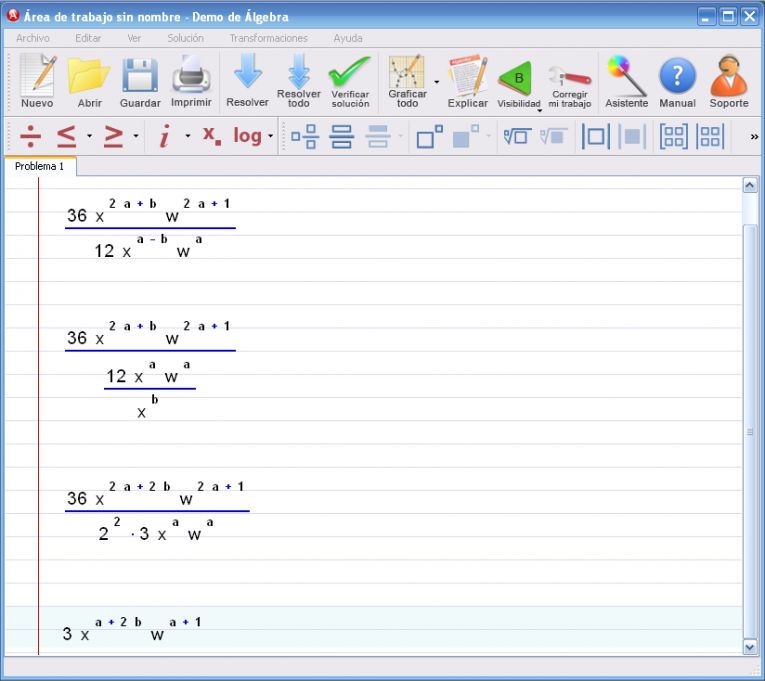 Imagen 4 para el tutorial en SimplificaciÃ³n de expresiones exponenciales